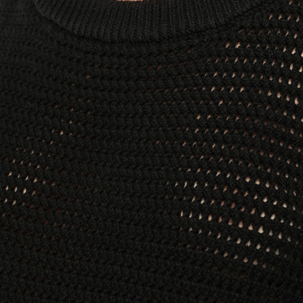 Lulus Get the Look Black Loose Knit Sweater Tank Top (NWT) - Picture 5 of 8